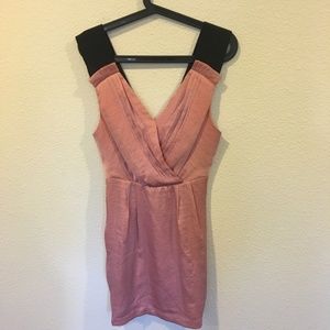 BCBGeneration Dresses - BCBGeneration pink mini dress with black straps BCBGeneration Dresses - BCBGeneration pink mini dress with black straps